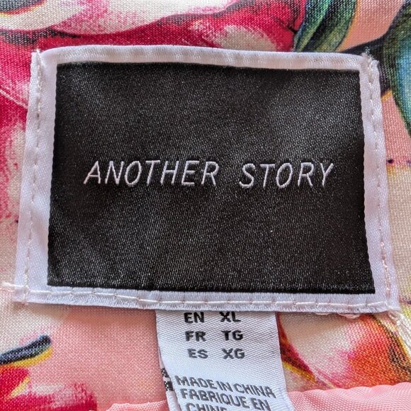 ANOTHER STORY cardigan vest Sz XL FLORAL OFFICE CASUAL BOHO CHIC COQUETTE WOW - Picture 8 of 12